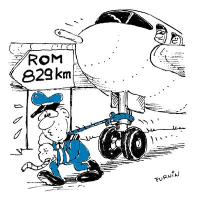 M_DE – GHM_GFC – Flugzeugschlepper Cartoon